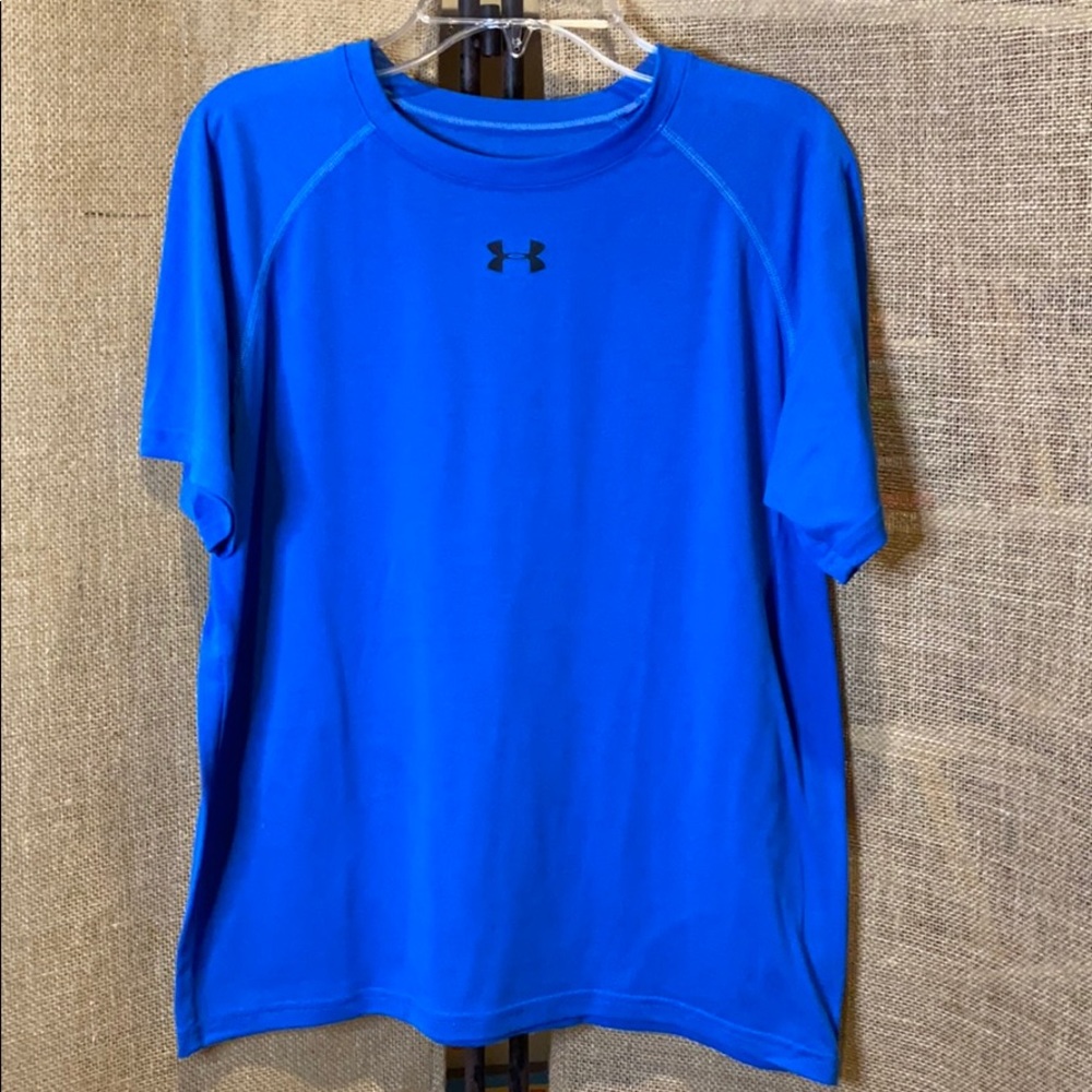 Under Armour blue heat gear tee